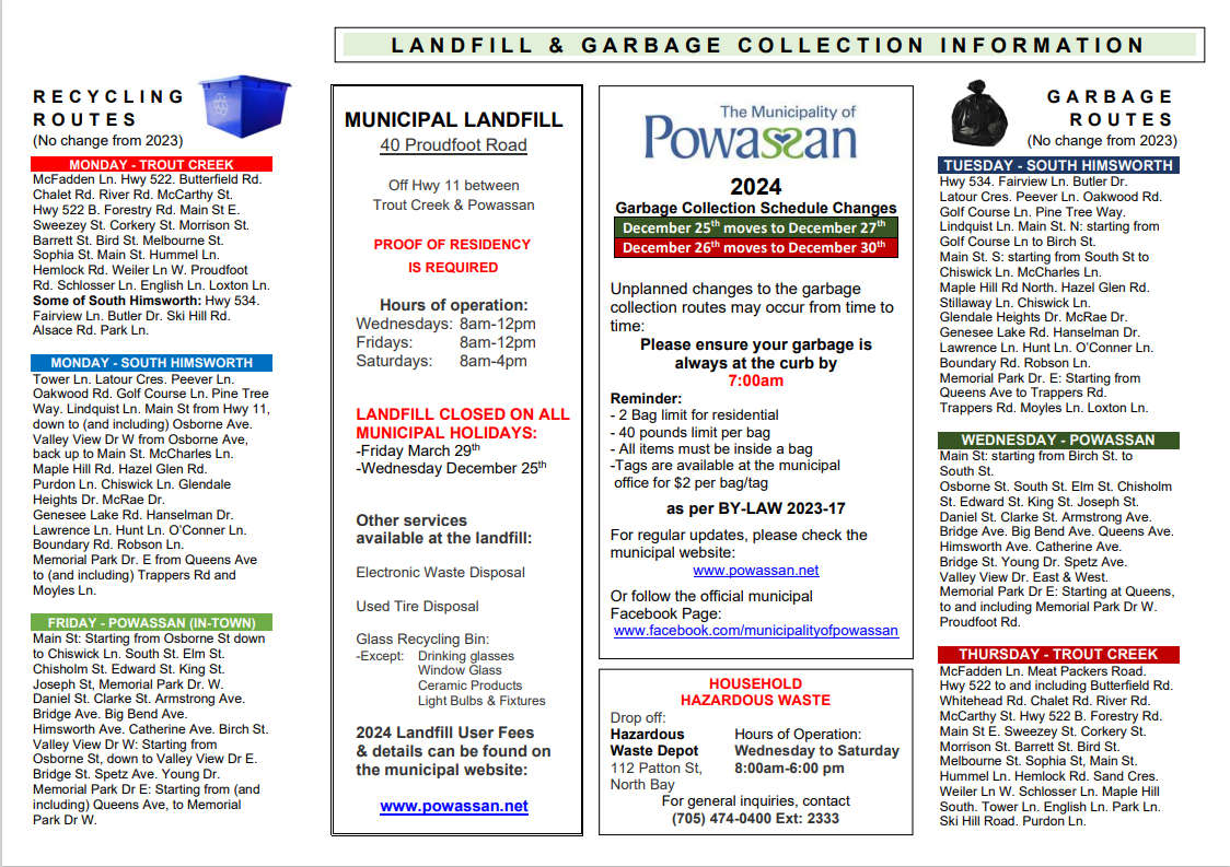 Garbage Collection Information